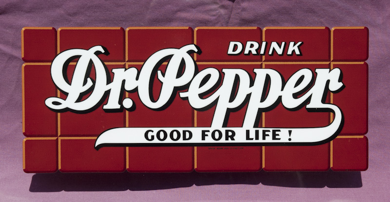 Reproduction Dr. Pepper Decal - 1940's Brick Logo
