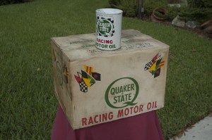 1965 NOS Quaker State Racing Oil - Unopened Case!